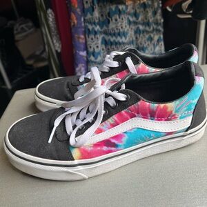 Tie dye vans size 7